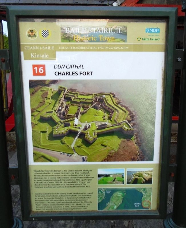 Dún Cathal / Charles Fort Marker. Click for full size. Dún Cathal / Charles Fort Marker image. Click for full size.