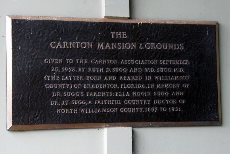 Carnton Mansion and Grounds marker image. Click for full size.