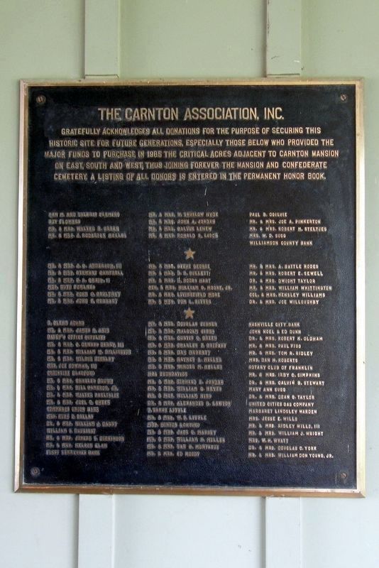 Carnton Association marker image. Click for full size.