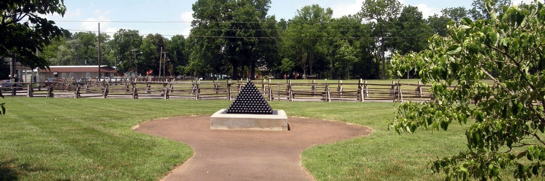 The Cotton Gin Assault Marker former site image. Click for full size.