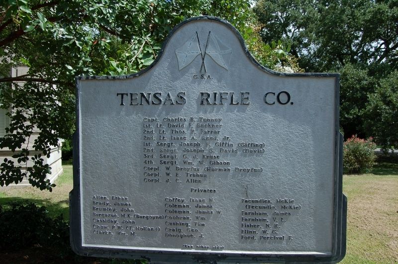 Tensas Rifle Co. Marker, Side One image. Click for full size.