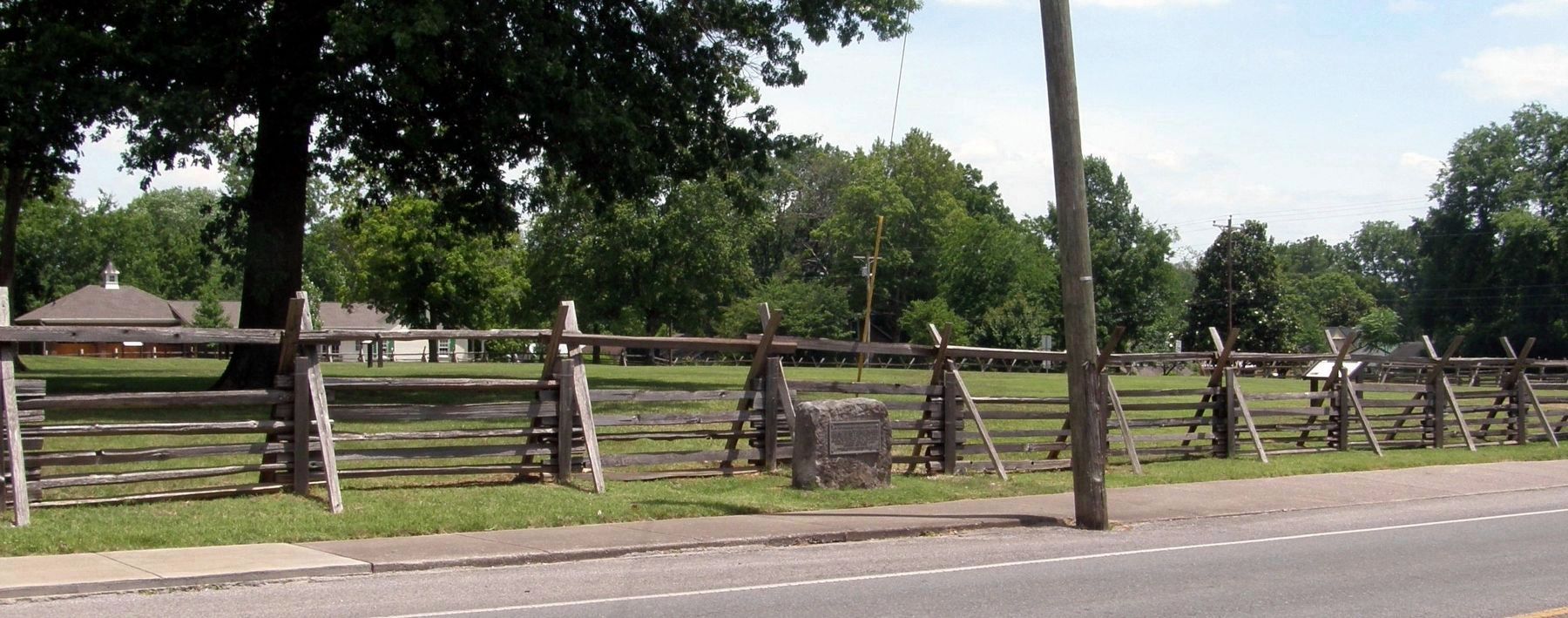 Main Entrenchment Federal Battle Line Marker. Click for full size. Main Entrenchment Federal Battle Line Marker image. Click for full size.
