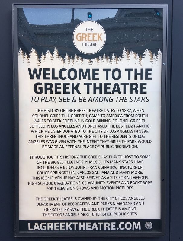 The Greek Theatre Marker image. Click for full size.