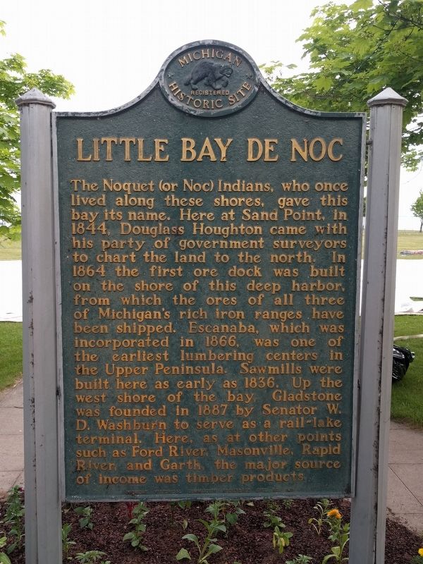 Little Bay de Noc Marker image. Click for full size.
