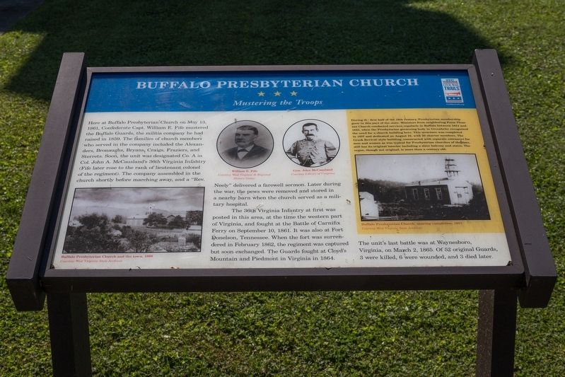 Buffalo Presbyterian Church Marker image. Click for full size.