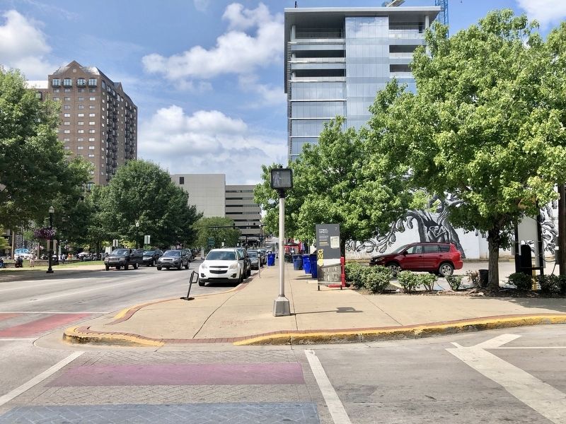 View south towards the Lexington's Long History Marker. Click for full size. View south towards the Lexington's Long History Marker image. Click for full size.