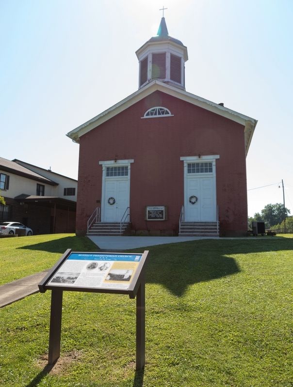 Buffalo Presbyterian Church and Marker image. Click for full size.