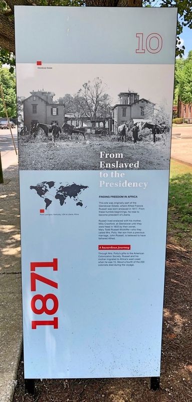 From Enslaved to the Presidency Marker image. Click for full size.