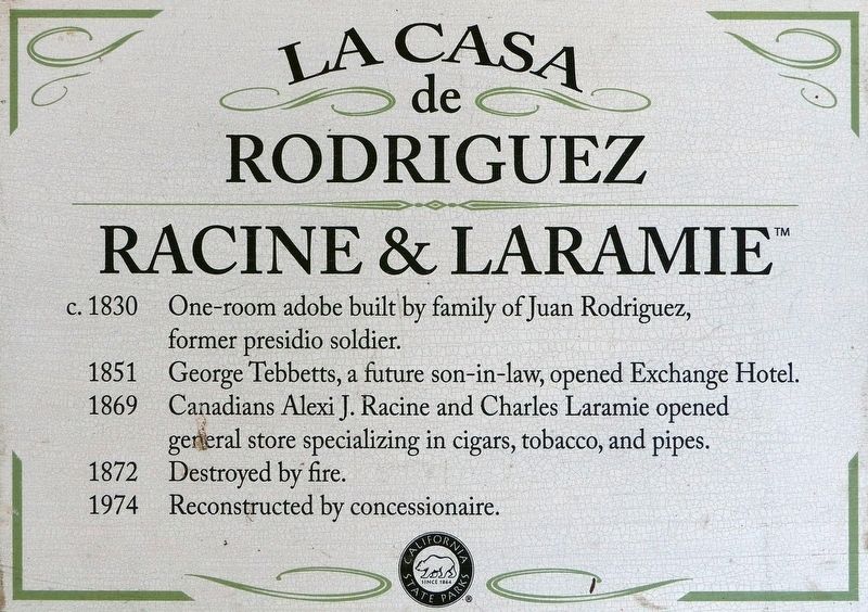 La Casa de Rodriguez<br>Racine & Laramie™ Marker image. Click for full size.