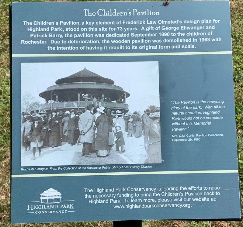 The Children's Pavilion Marker image. Click for full size.