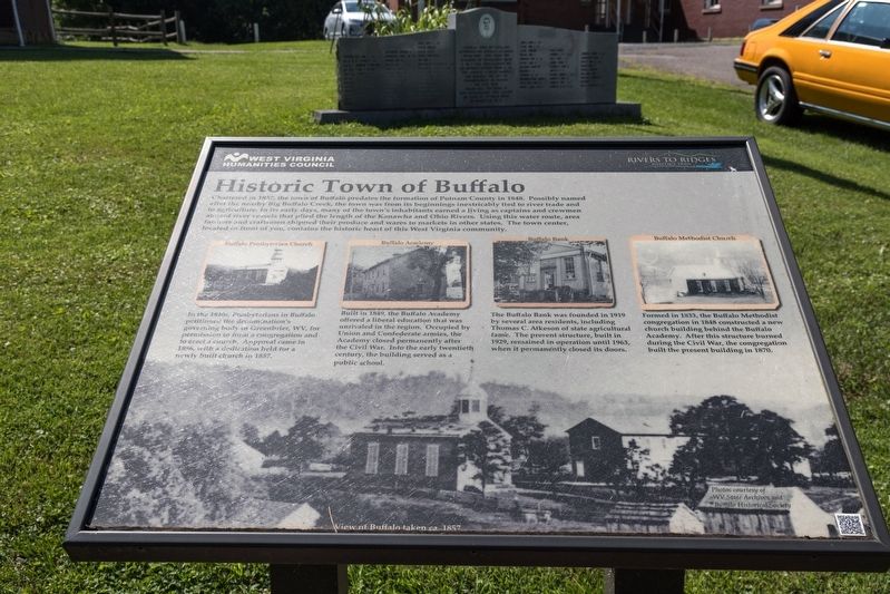 Historic Town of Buffalo Marker image. Click for full size.