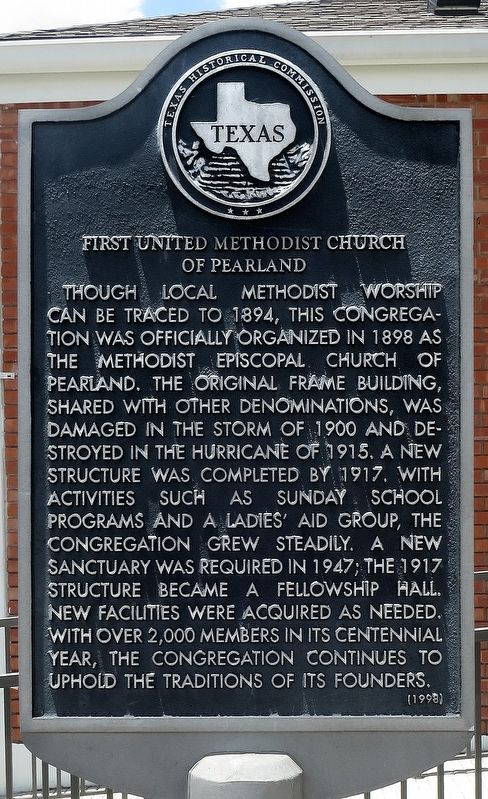 First United Methodist Church of Pearland Marker image. Click for full size.