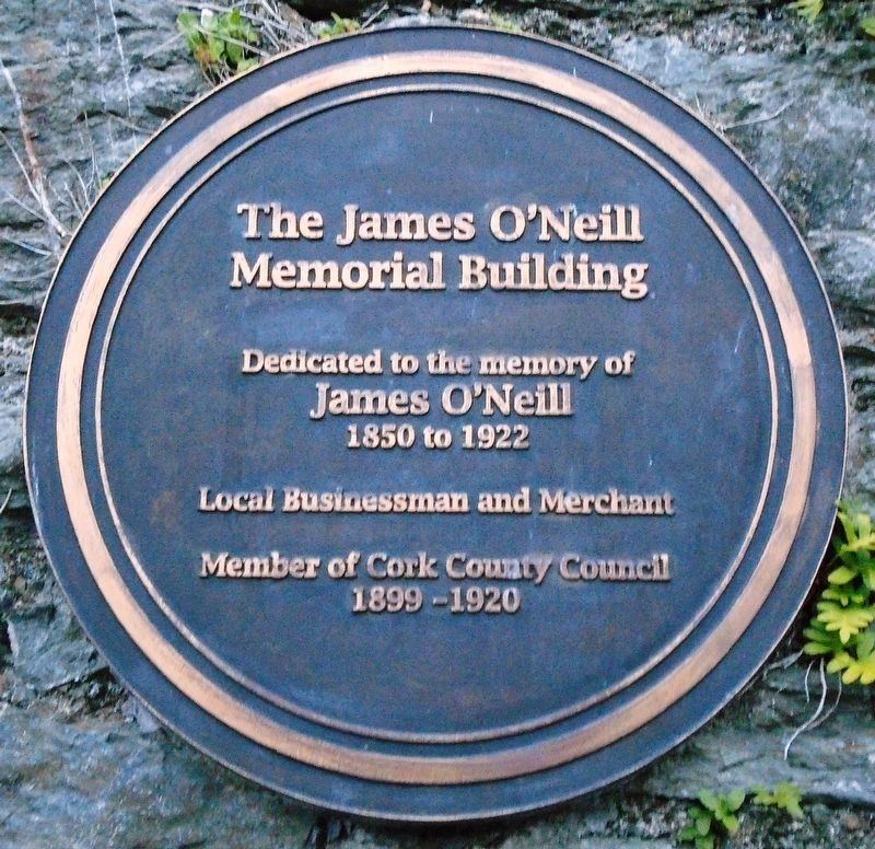 The James O'Neill Memorial Building Marker image. Click for full size.