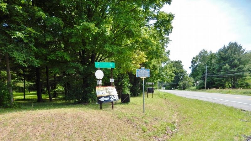 Silas Horton Stringham Marker<br>(<i>view south from New York Hwy 17K • Walnut Trail on right</i>) image. Click for full size.