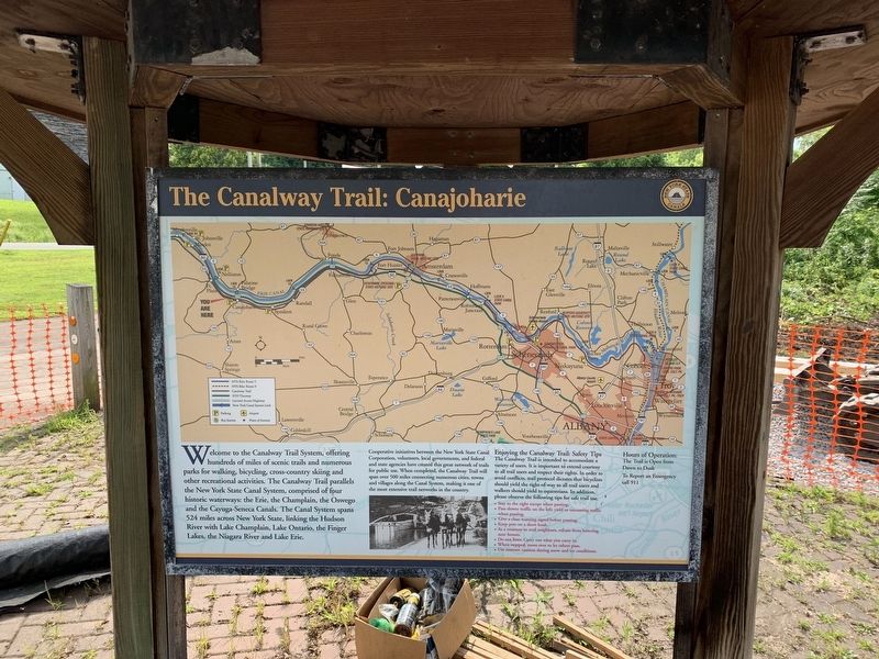 The Canalway Trail: Canajoharie/ To Market, to Market Marker image. Click for full size.