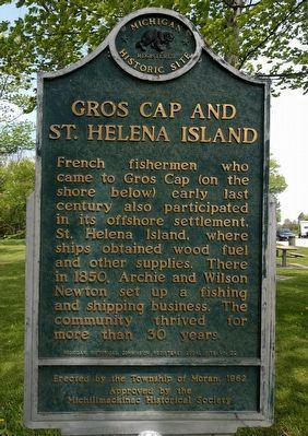 Gros Cap and St. Helena Island Marker image. Click for full size.