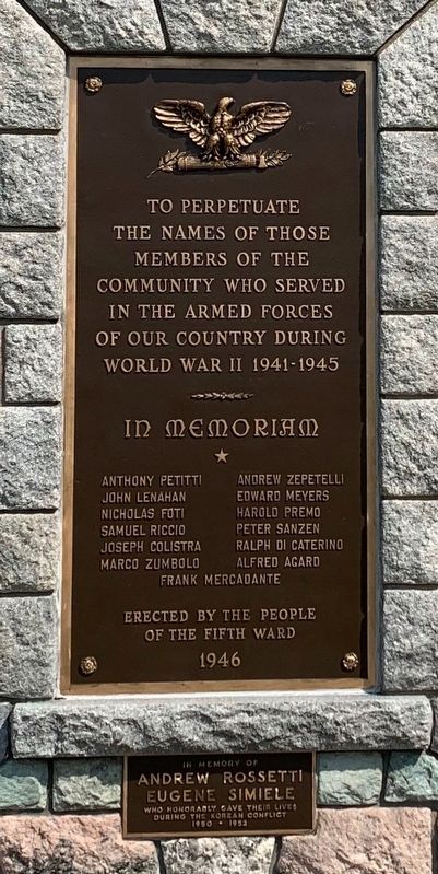 5th Ward War Memorial image. Click for full size.