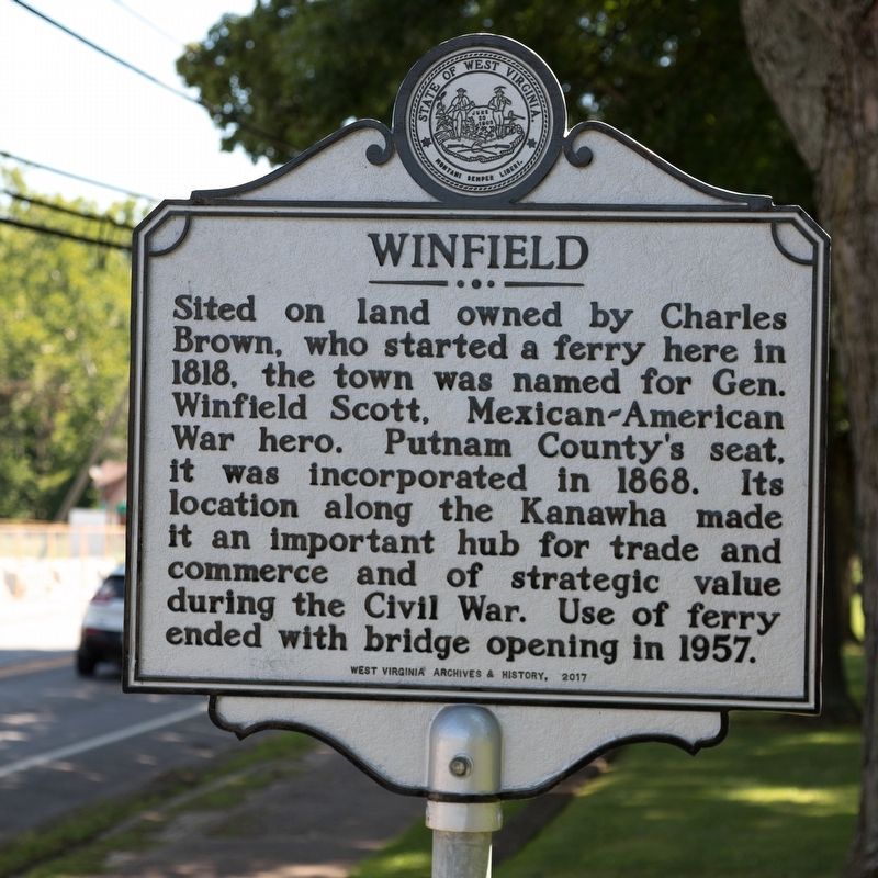 The Winfield side of this marker image. Click for full size.