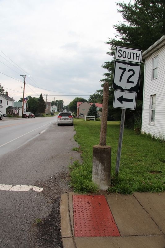 Kenton and Tecumseh Directional Marker Marker. Click for full size. Kenton and Tecumseh Directional Marker Marker image. Click for full size.