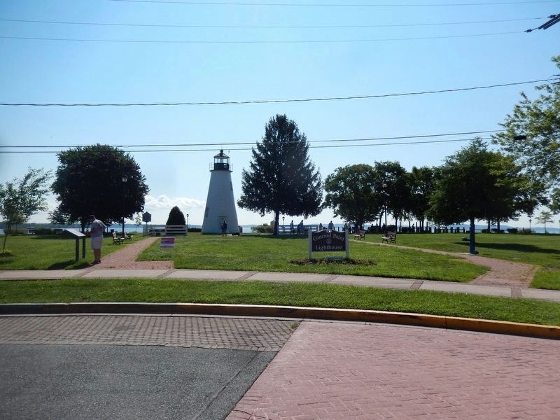 Concord Point Light-Distant photo image. Click for full size.