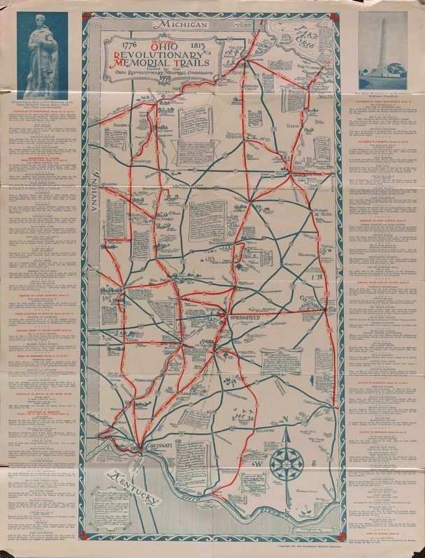 Ohio Revolutionary Memorial Trail Map image. Click for full size.