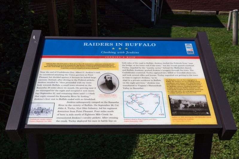 Raiders in Buffalo Marker. Click for full size. Raiders in Buffalo Marker image. Click for full size.