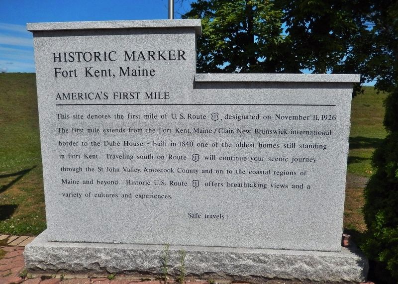 America's First Mile Marker (<i>right-side panel</i>) image. Click for full size.