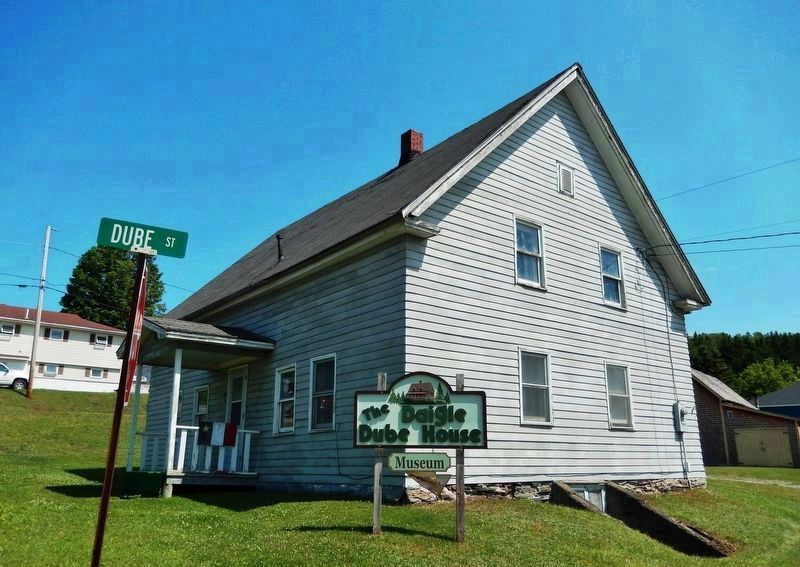 Daigle Dube House (<i>one mile east of marker on U.S. Hwy 1</i>) image. Click for full size.
