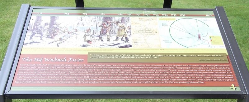 The Old Wabash River Marker image. Click for full size.