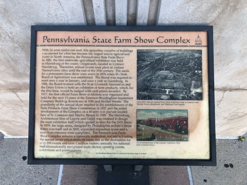 Pennsylvania State Farm Show Complex Marker image. Click for full size.