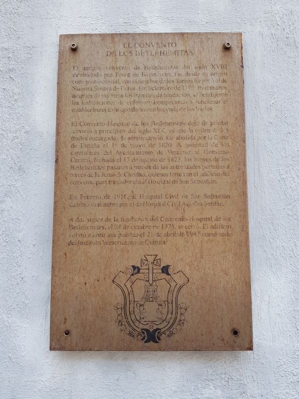 The Convent of the Bethlehemites Marker. Click for full size. The Convent of the Bethlehemites Marker image. Click for full size.