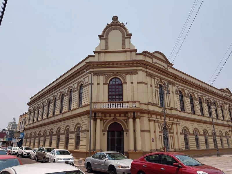 The nearby entrance of the Vicente Camporredondo Auditorium image. Click for full size.