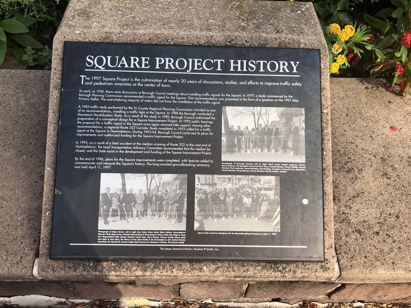 Square Project History Marker image. Click for full size.