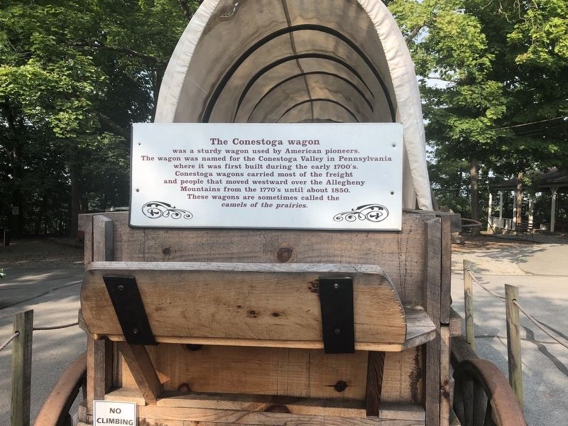 The Conestoga wagon Marker. Click for full size. The Conestoga wagon Marker image. Click for full size.