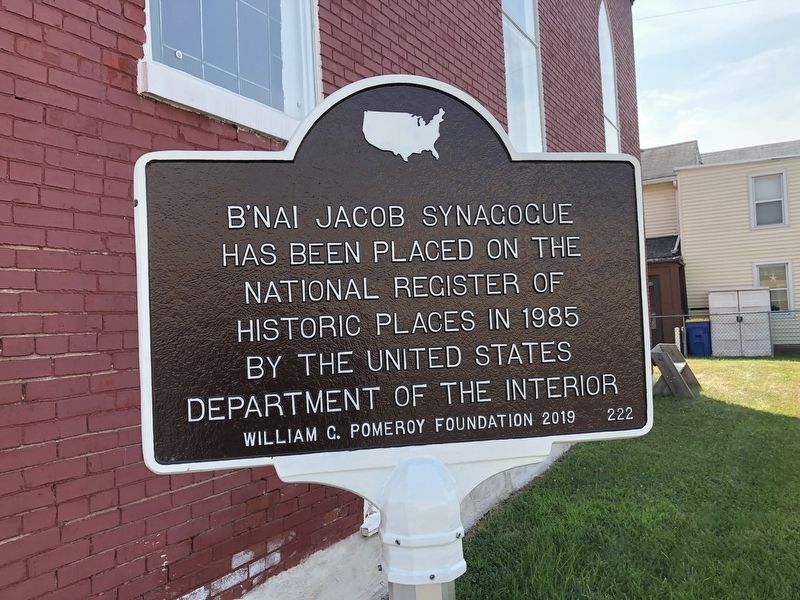 B'Nai Jacob Synagogue Marker image. Click for full size.