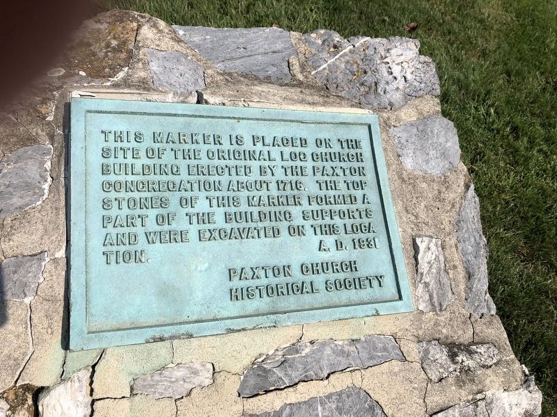 Original Location of the Paxton Congregation Marker image. Click for full size.