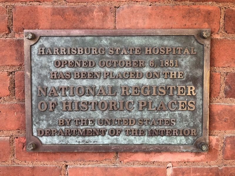 National Register Plaque on one of the buildings in the complex. Click for full size. National Register Plaque on one of the buildings in the complex image. Click for full size.