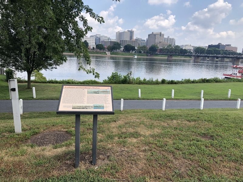 Evolution of Harrisburg's Skyline Marker image. Click for full size.