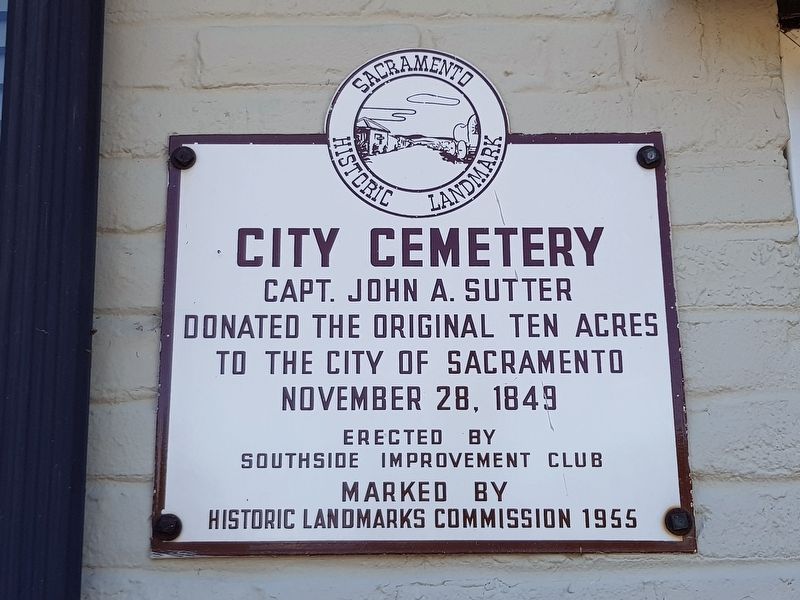 City Cemetery Marker. Click for full size. City Cemetery Marker image. Click for full size.