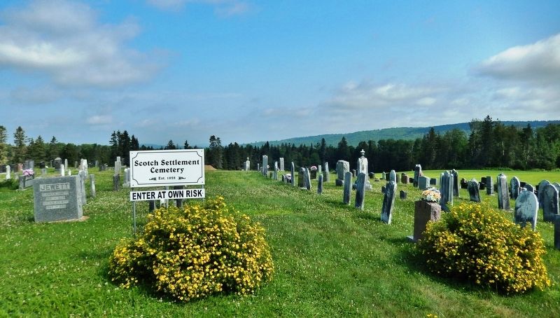Scottish Settlement Cemetery<br>(<i>located about 3 kilometers north of marker</i>) image. Click for full size.