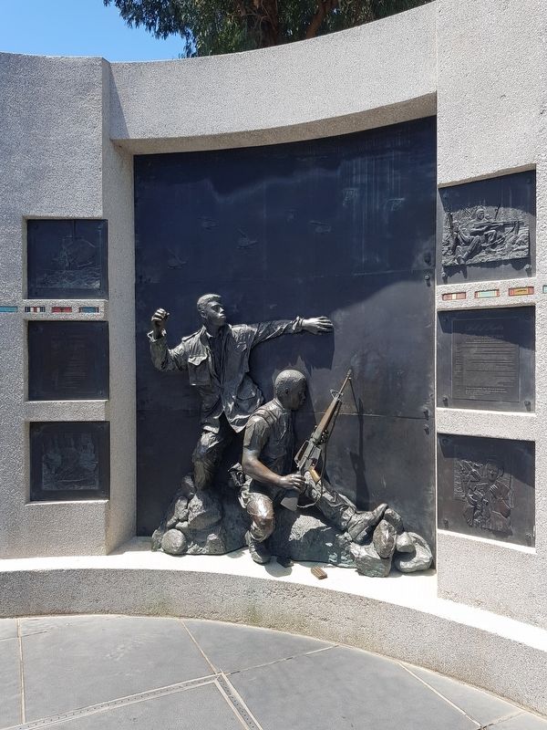 California Vietnam Veterans Memorial - "Heavy Contact" image. Click for full size.