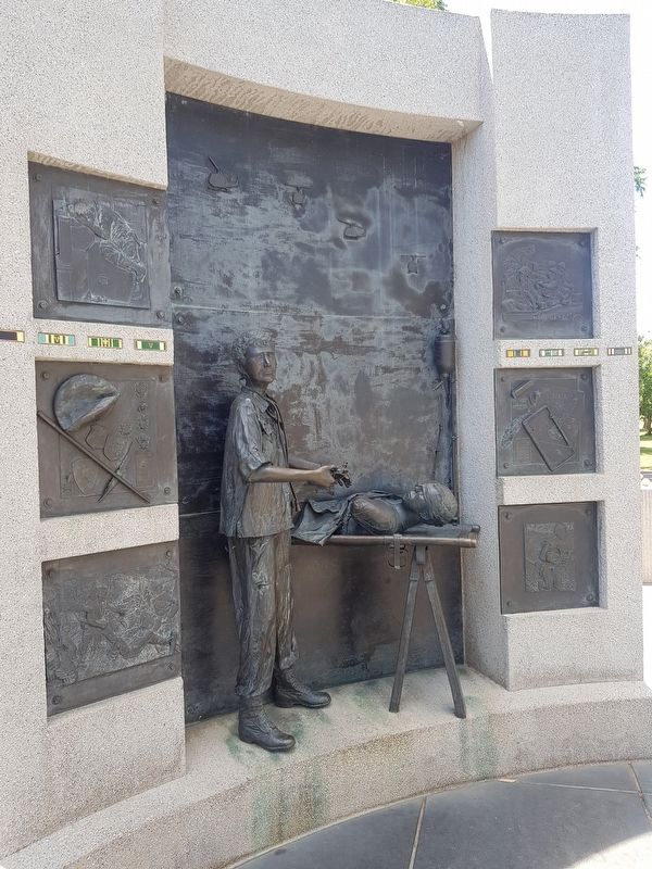 California Vietnam Veterans Memorial - "Injured". Click for full size. California Vietnam Veterans Memorial - "Injured" image. Click for full size.