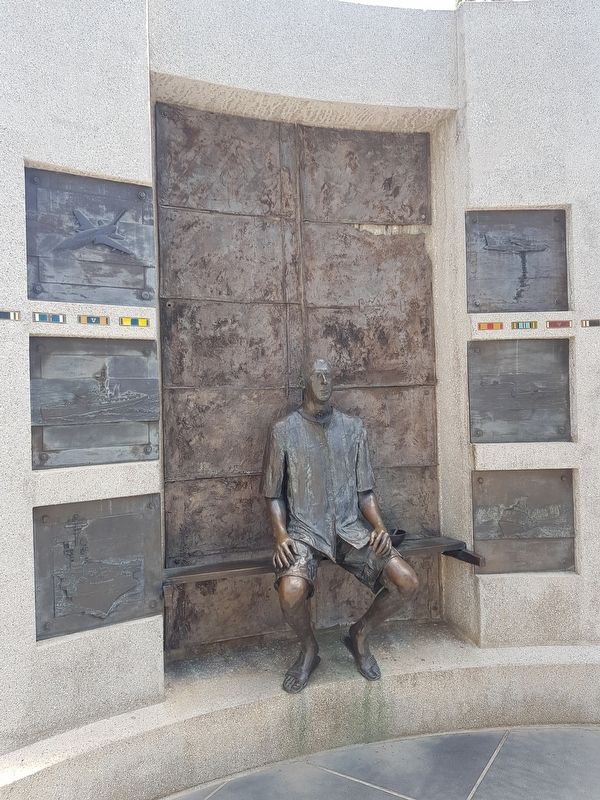 California Vietnam Veterans Memorial - "Prisoner of War" image. Click for full size.