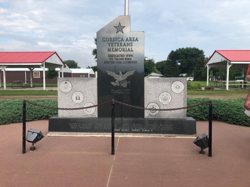 Corsica Area Veterans Memorial image. Click for full size.
