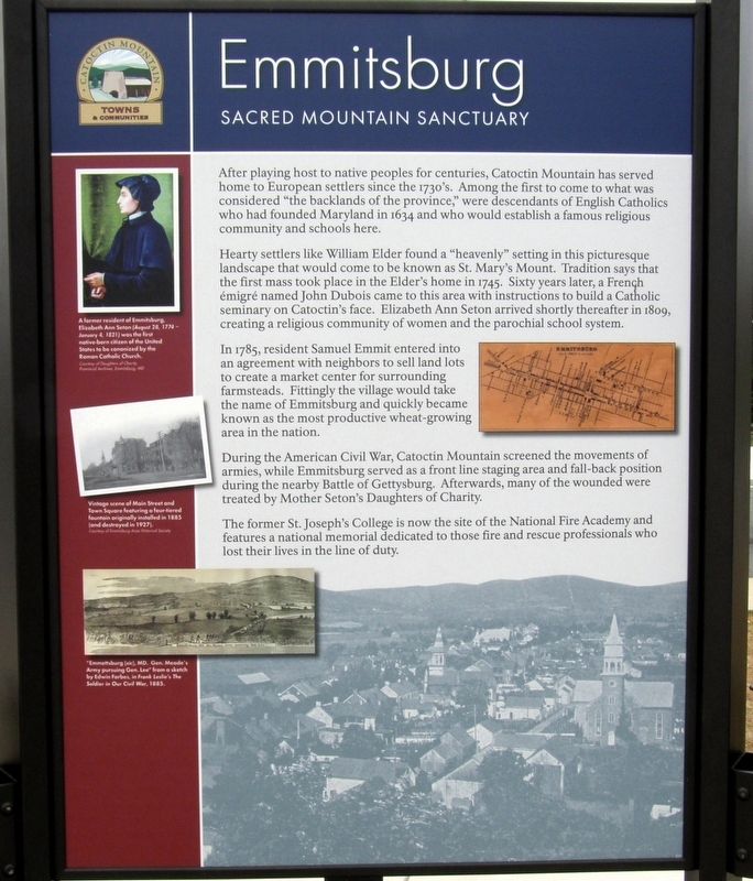 Emmitsburg Marker panel 3 image. Click for full size.