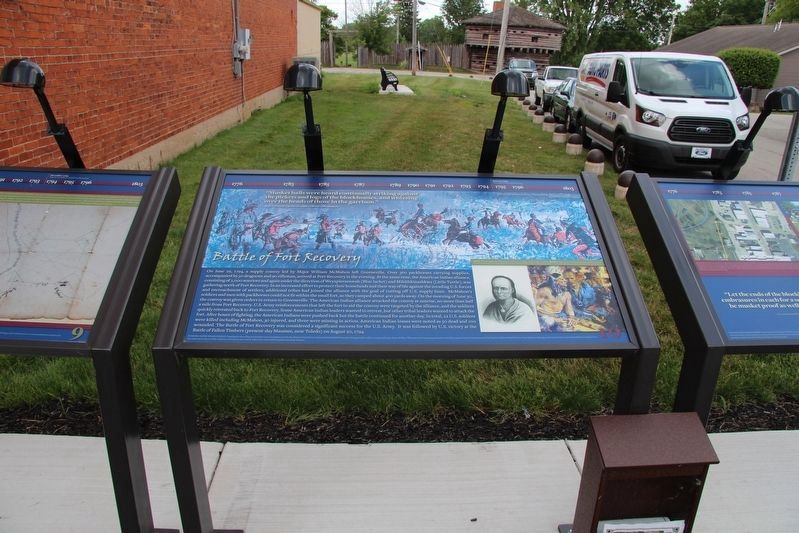 Battle of Fort Recovery Marker image. Click for full size.
