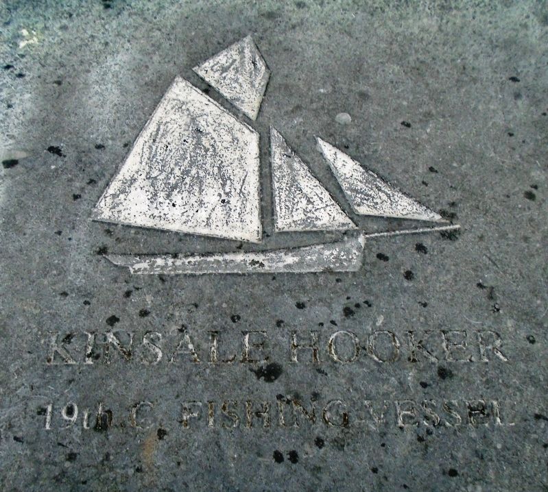 Lost Seafarers Memorial - Kinsale Hooker image. Click for full size.