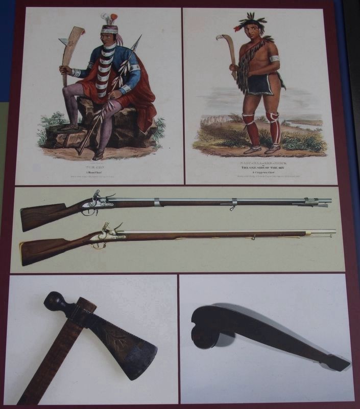 Weaponry at the Battle of the Wabash and the Battle of Fort Recovery Marker image. Click for full size.