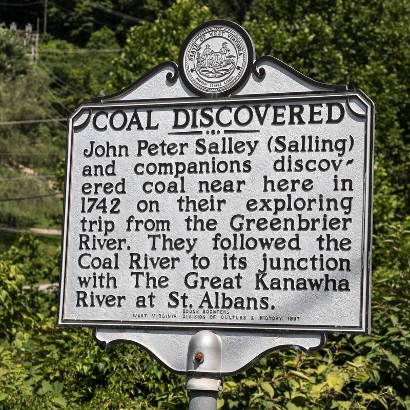 Coal Discovered Marker image. Click for full size.