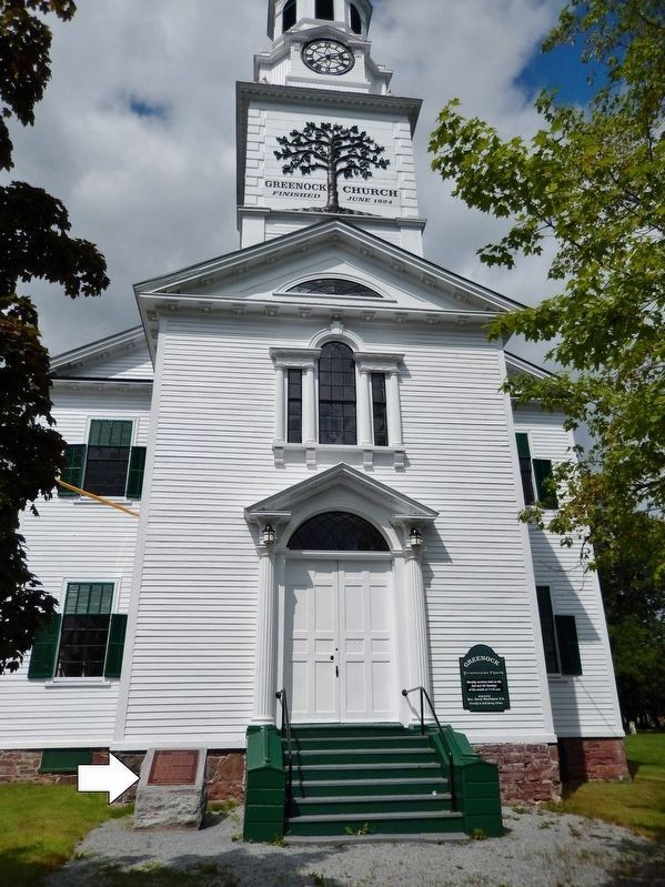 Greenock Presbyterian Church<br>(<i>Montague Street entrance • marker on left</i>) image. Click for full size.